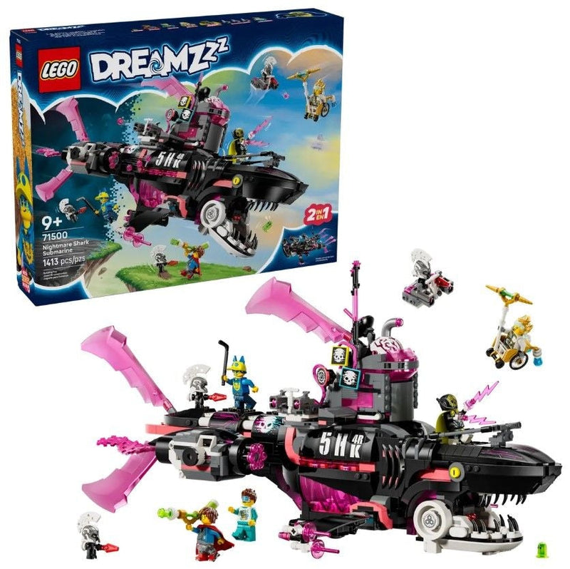 LEGO DREAMZzz Nightmare Shark Submarine - 71500, 1413-pcs, Ages 9+ X2