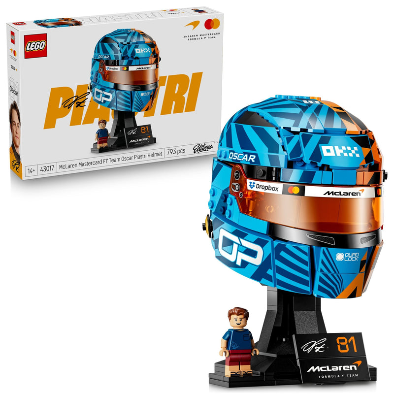 LEGO Editions McLaren Mastercard Oscar Piastri Helmet- 43017, 793-pcs, Ages 14+ J2