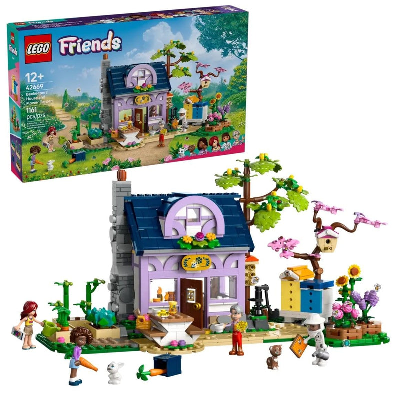 LEGO Friends Beekeepers House and Flower Garden Set - 42669, 1161-pcs, Ages 12+ V6