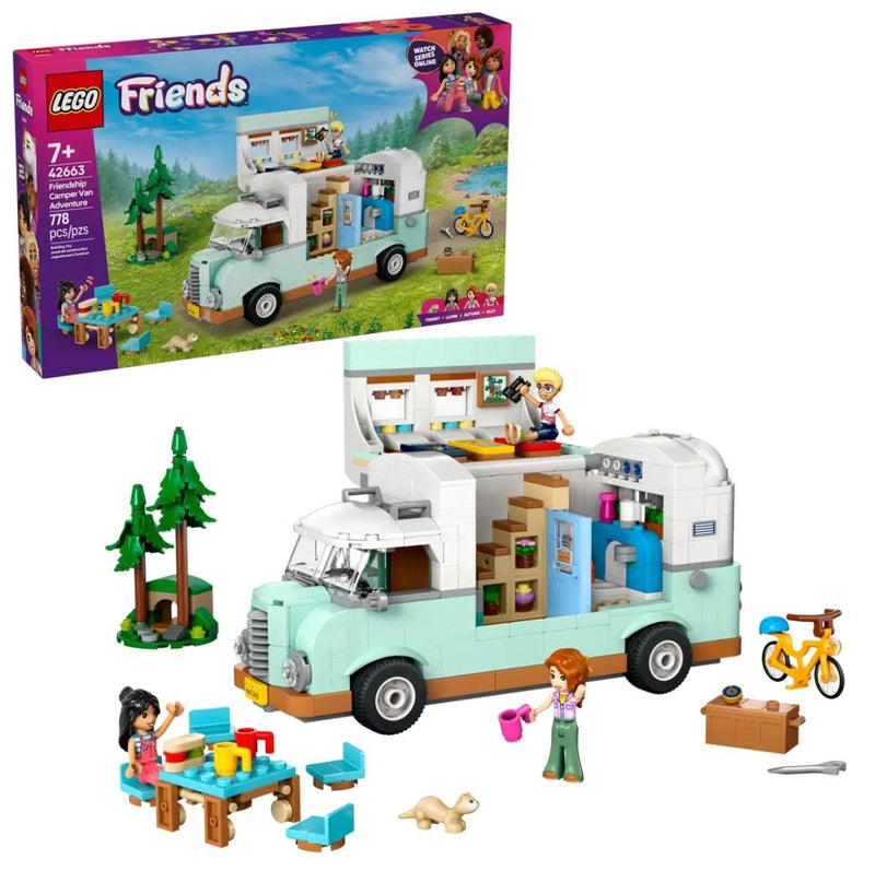 LEGO Friends Friendship Camper Van Adventure Set - 42663, 778-pcs, Ages 7+ S7