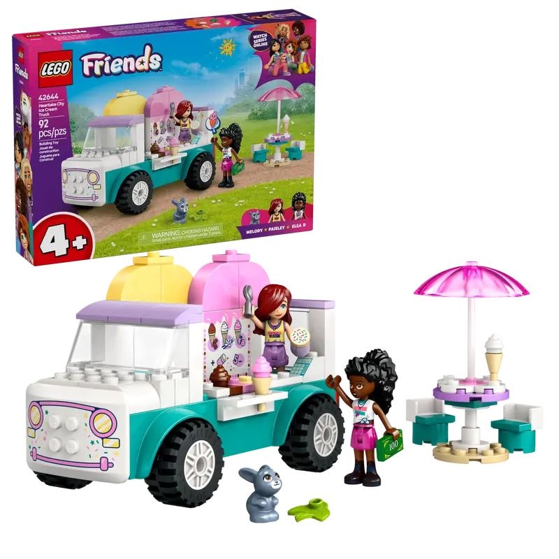 LEGO Friends Heartlake City Ice Cream Truck Set - 42644, 92-pcs, Ages 4+ X2
