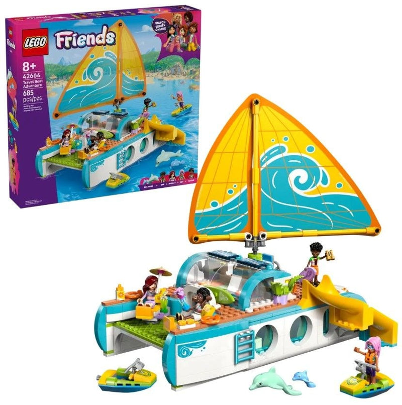 LEGO Friends Travel Boat Adventure - 42664, 685-pcs, Ages 8+ F7
