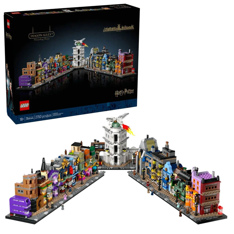 LEGO Harry Potter Diagon Alley Wizarding Shops - 76444, 2750-pcs, Ages 18+ K3