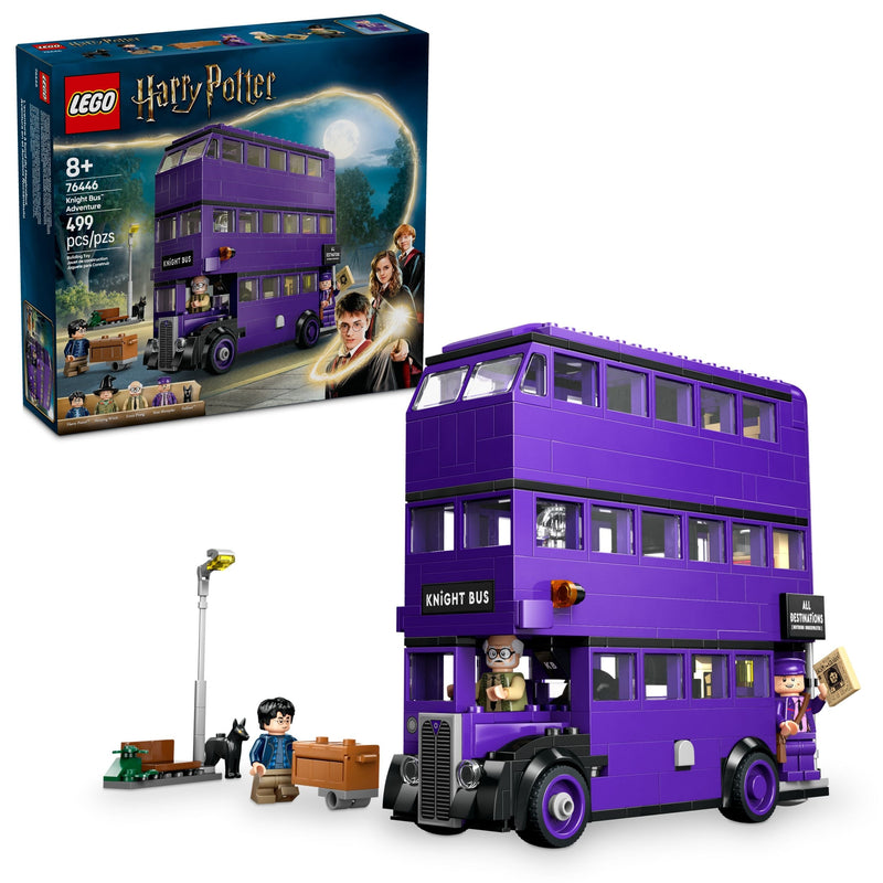 LEGO Harry Potter Knight Bus Adventure Building Set - 76446, 499-pcs, Ages 8+ E9