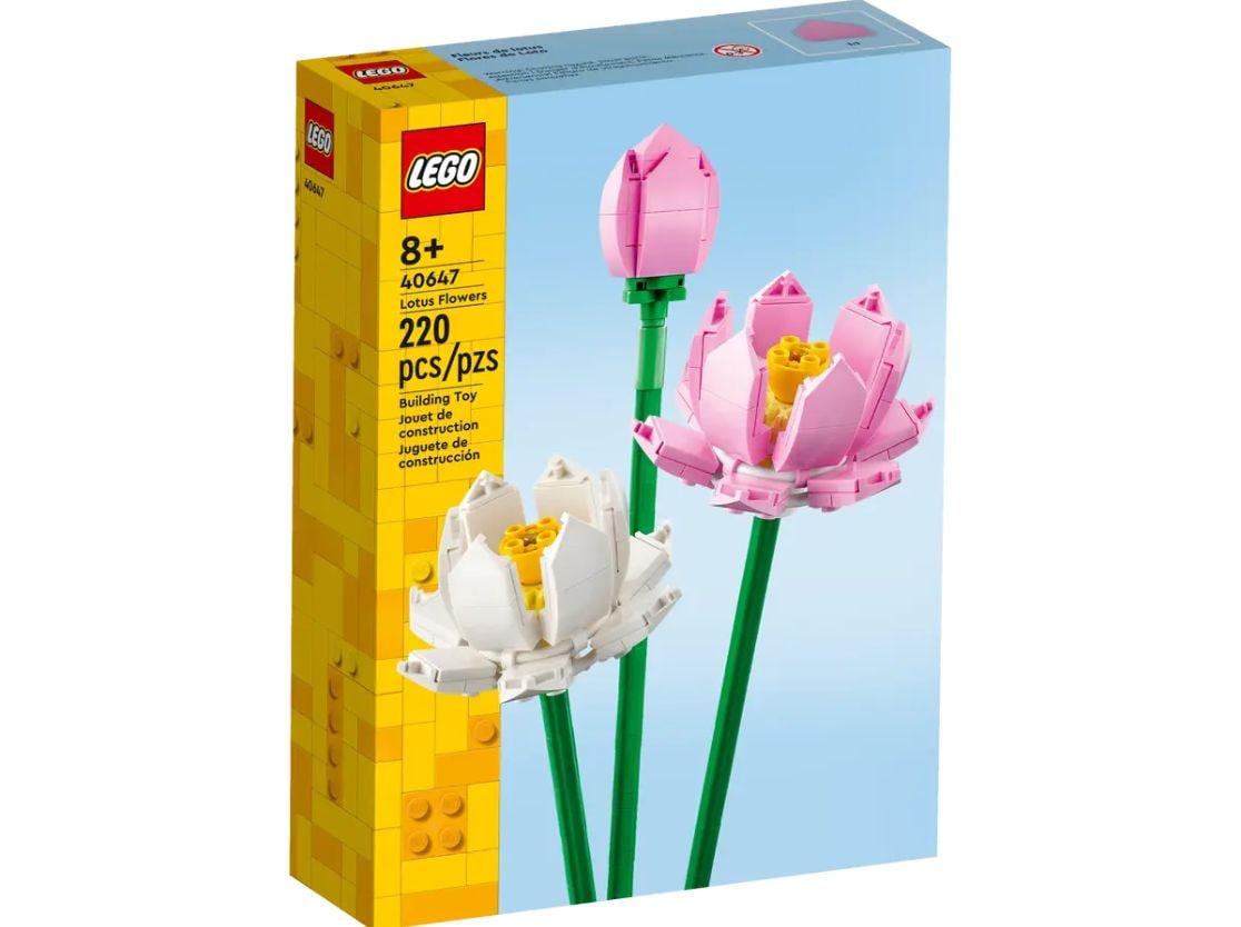 LEGO Lotus Flowers Building Set - 40647, 220-pcs, Ages 8+