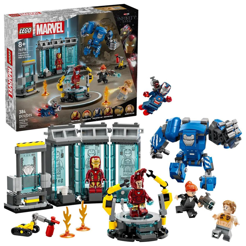 LEGO Marvel 76315 Iron Man's Laboratory: Hall of Armor, 384-pc Q1