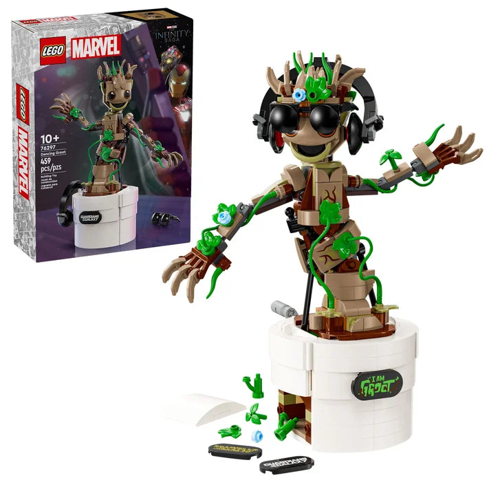 LEGO Marvel Dancing Groot, Animated Guardians of the Galaxy Toy 76297 R5