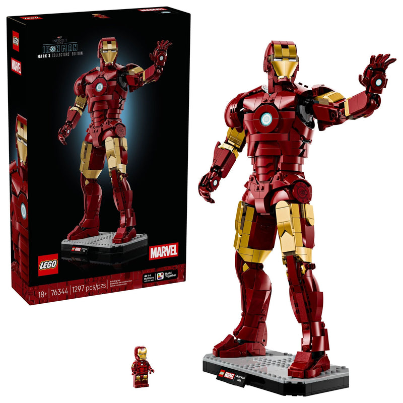 LEGO Marvel Iron Man Mark 3 Collectors’ Edition - 76344, 1297-pcs, Ages 18+ G6