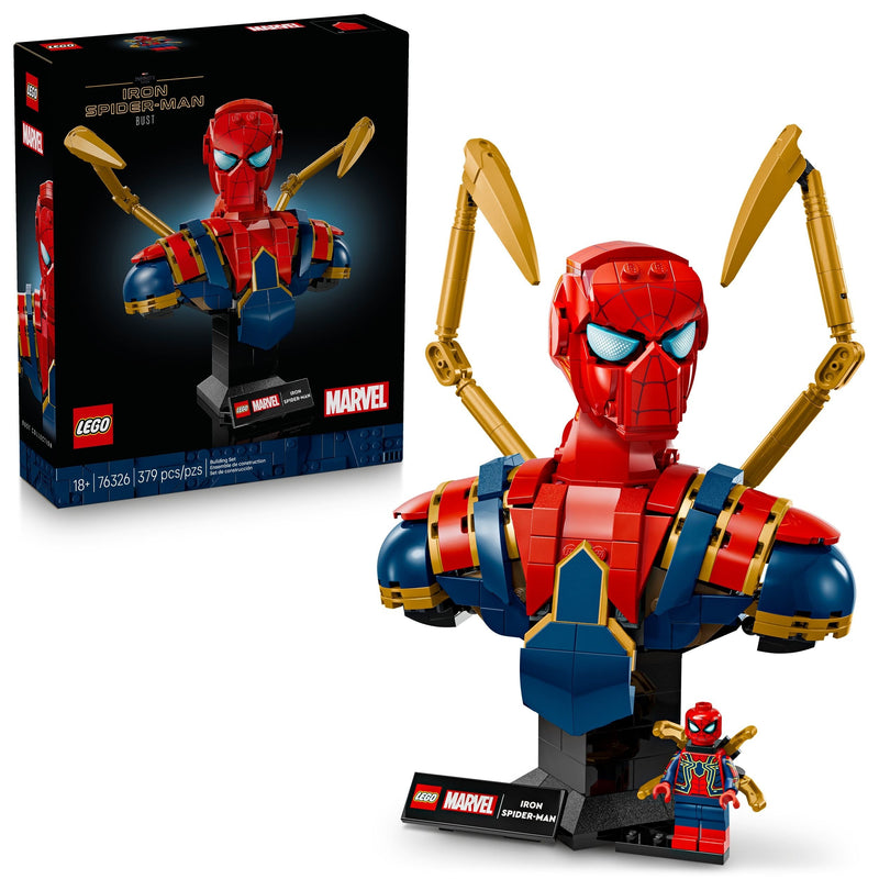 LEGO Marvel Iron Spider-Man Bust - 76326, 379-pcs, Ages 18+ Z5