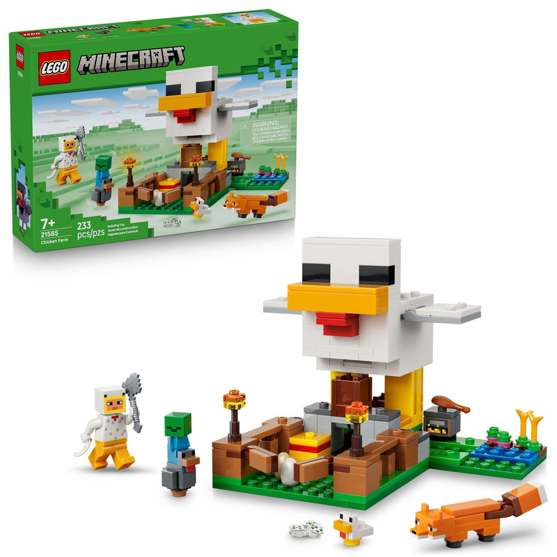 LEGO Minecraft Chicken Farm Toy Building Set - 21585, 233-pcs, Ages 7+ E7