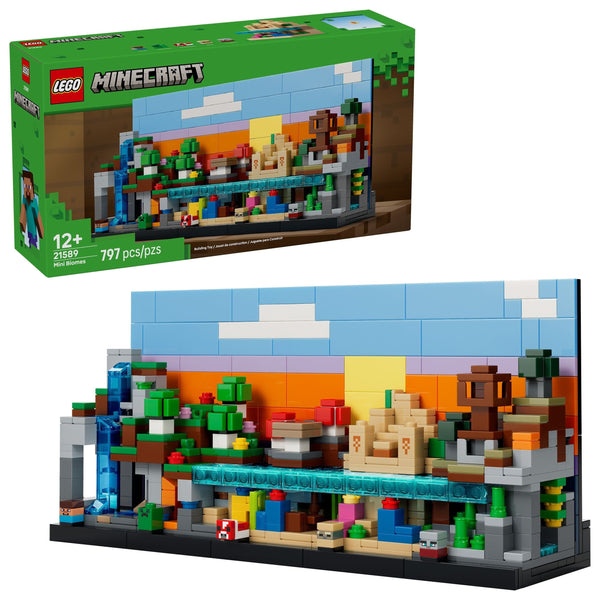 LEGO Minecraft Mini Biomes Toy Building Set - 21589, 797-pcs, Ages 12+ E6