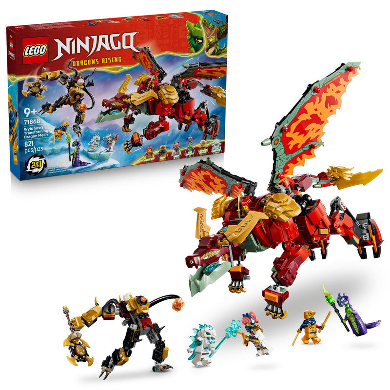 LEGO Ninjago Wyldfyre's Transforming Dragon Mech 71868 T7