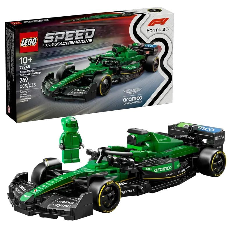 LEGO Speed Champions Aston Martin Aramco AMR24 F1 Race Car - 77245, 269-pcs, Ages 10+ I8