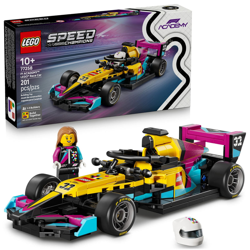 LEGO Speed Champions F1 ACADEMY LEGO Race Car - 77258, 201-pcs, Ages 10+ W4