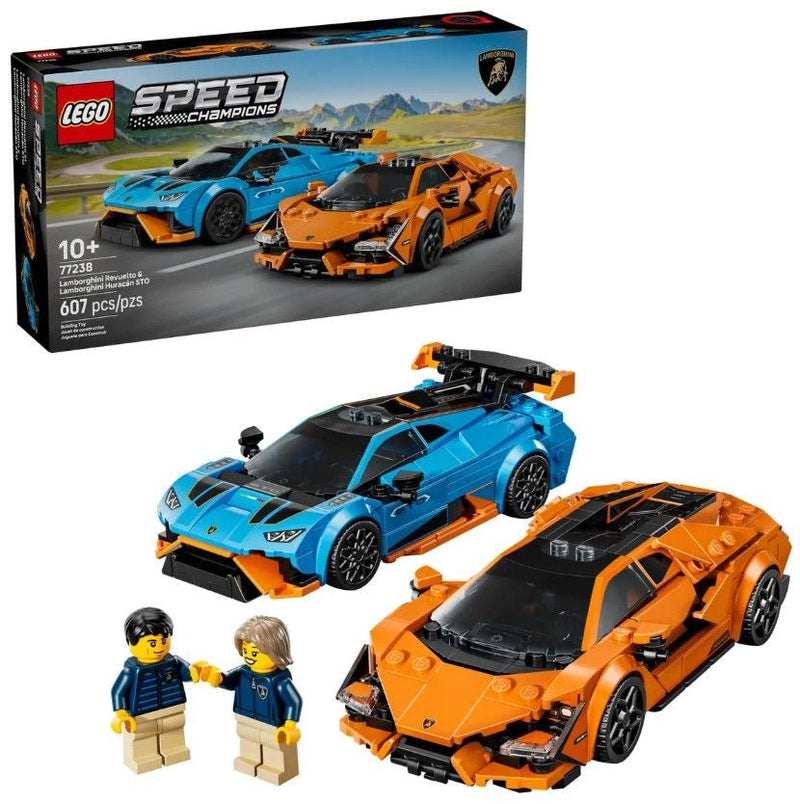 LEGO Speed Champions Lamborghini Revuelto & Huracán STO - 77238, 607-pcs, Ages 10+ Y1