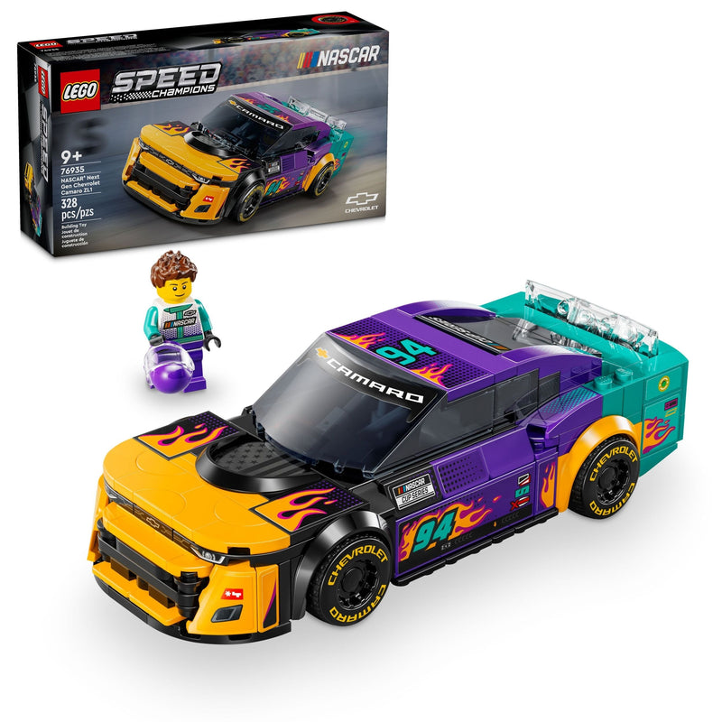 LEGO Speed Champions NASCAR Next Gen Chevrolet Camaro ZL1 - 76935, 328-pcs, Ages 9+ V5