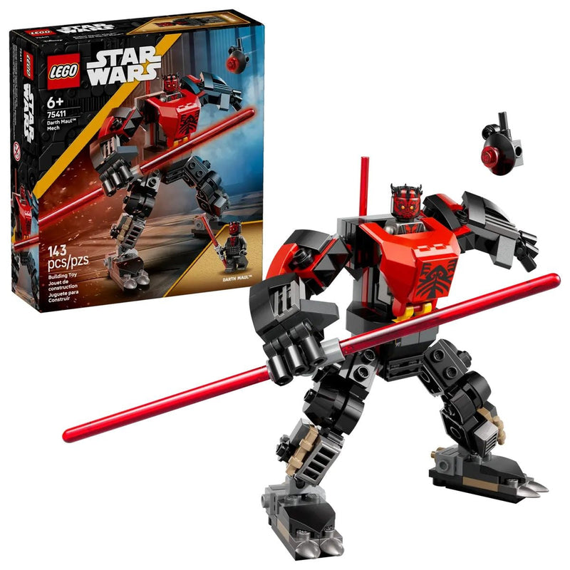 LEGO Star Wars Darth Maul Mech - 75411, 143-pcs, Ages 6+ E9