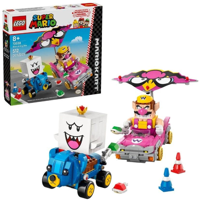 LEGO Super Mario Mario Kart – Wario & King Boo - 72038, 512-pcs, Ages 8+ W6