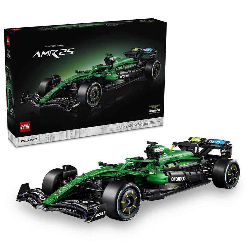 LEGO Technic Aston Martin Aramco AMR25 F1 Car 42240 W8