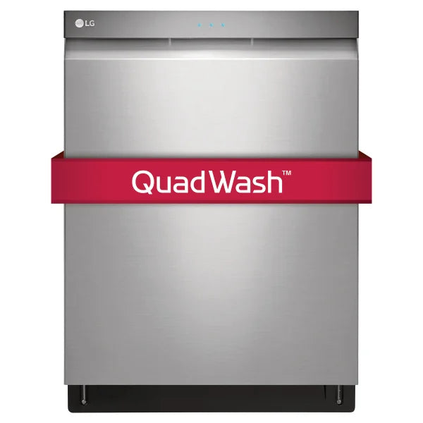 LG 24 in. Stainless-steel Built-in Top Control Dishwasher with Adjustable Third-level Rack I0