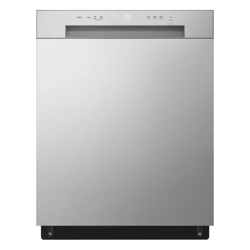 LG 24 in. Stainless Steel Front Control Dishwasher with LoDecibel Operation and Dynamic Drys O3