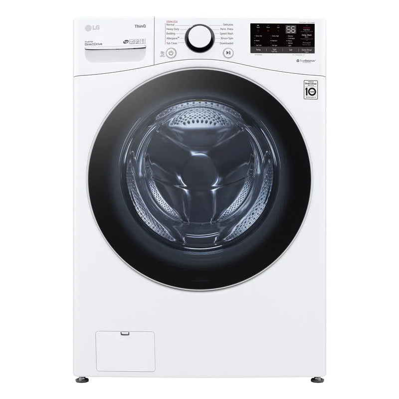 LG 5.2 cu ft. White Front Load Steam Washer with ThinQ Technology and Wi-Fi Enabled R2