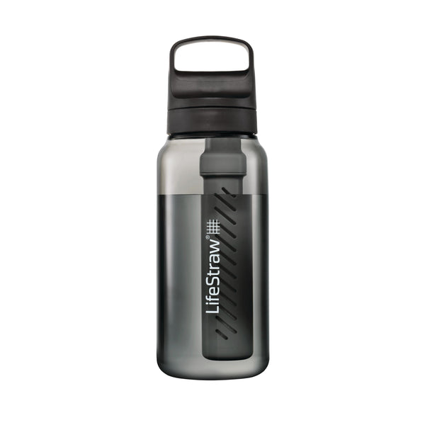 LifeStraw GO Series Water Bottle, 1-L, Black V0