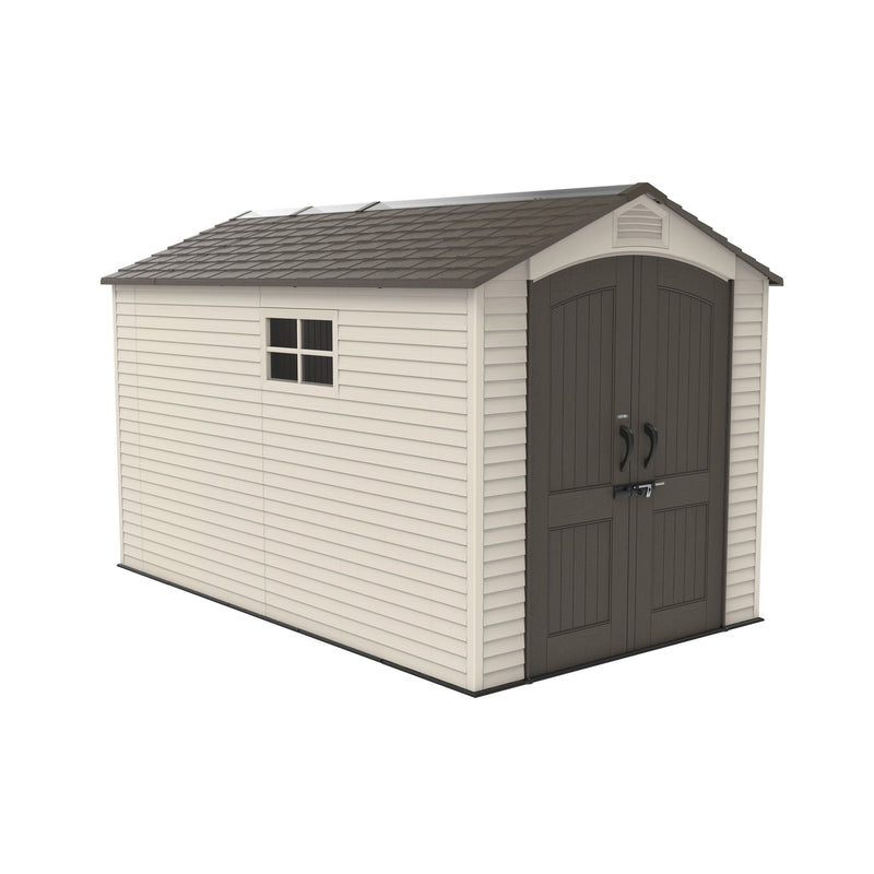 Lifetime Lockable Steel Shed, Beige, 7 x 12 -ft B7