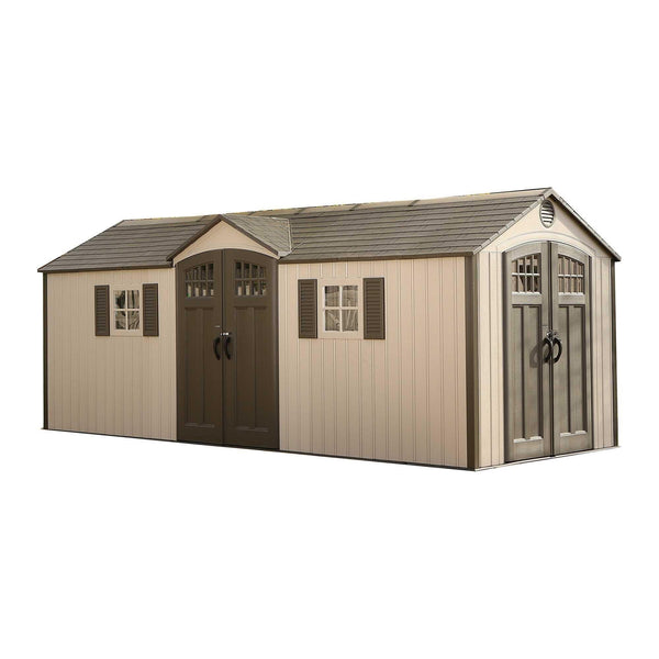 Lifetime Outdoor Storage Shed with Dual Side Entry, 20 x 8-ft C9