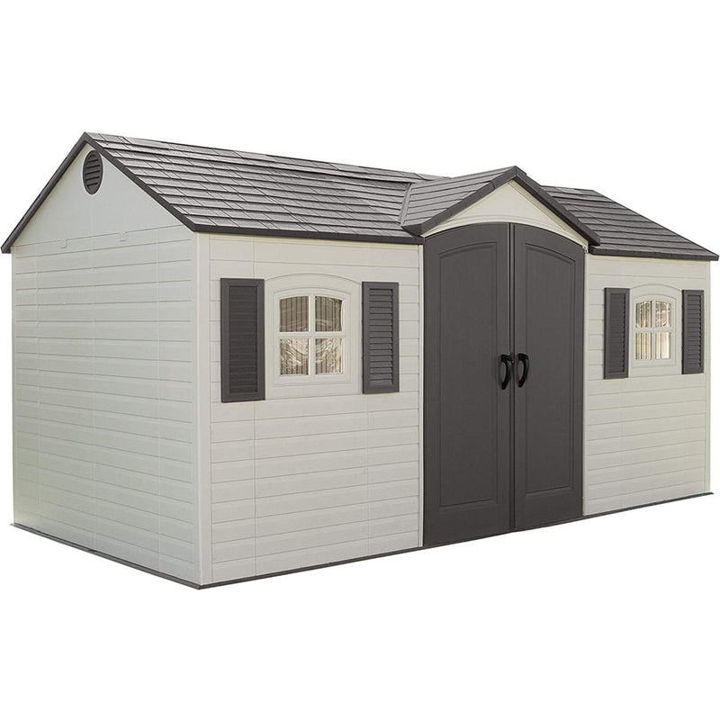 Lifetime Outdoor Storage Shed with Windows, 8-ft x 15-ft J0