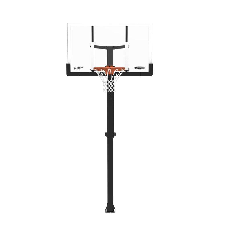 Lifetime Portable Adjustable In-Ground Mammoth Bolt Down Outdoor Basketball Hoop, 54-in G4