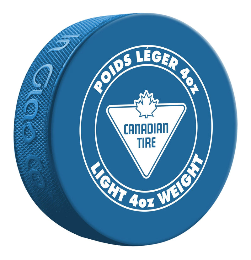 Lightweight Hockey Puck, Blue, 4-oz N9