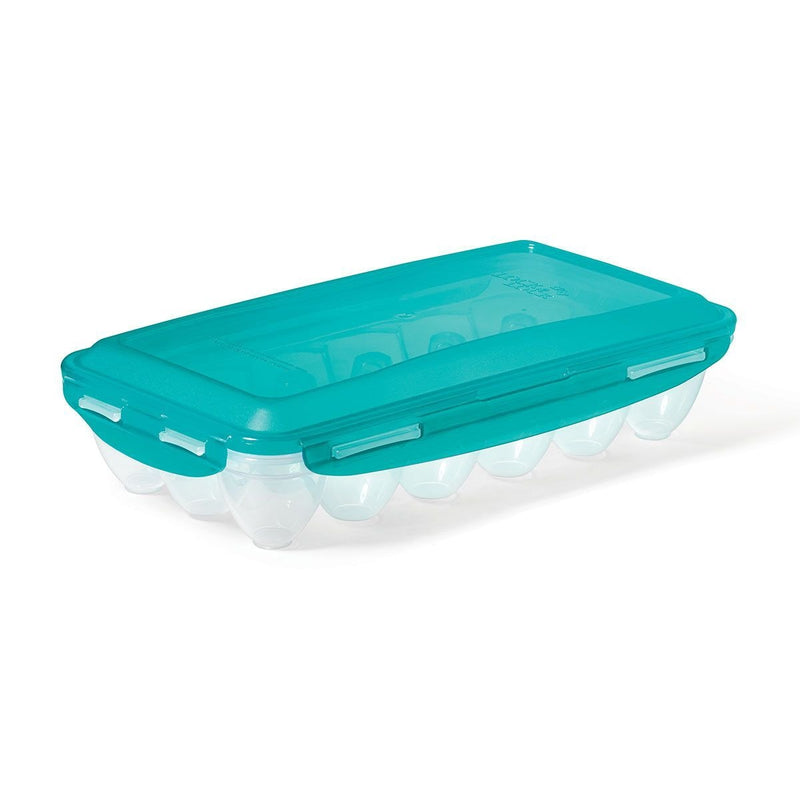 LockNLock by Starfrit BPA Free Plastic 18-Egg Holder with Airtight Clip Lid M1