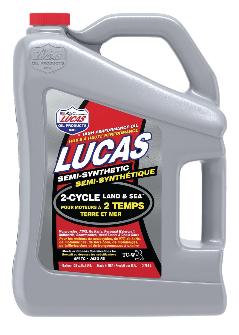 Lucas Oil 2-Stroke Semi-Synthetic Land & Sea Oil, 3.87-L T1