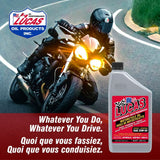 Lucas Oil High Performance Synthetic Motorcycle Oil SAE, 946-mL