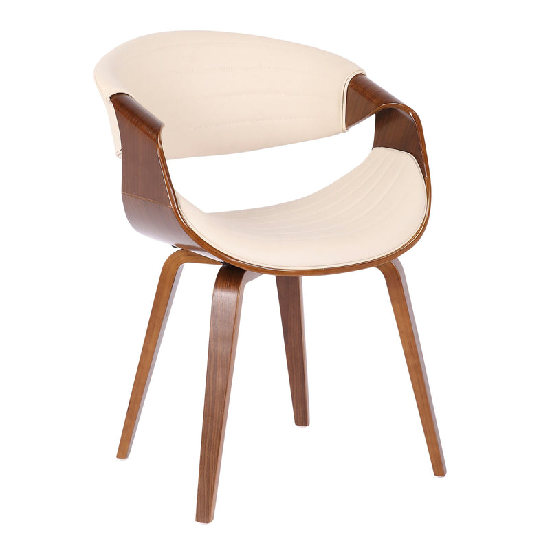 Lumisource Symphony Faux Leather Dining/ Accent Chair, Cream U1