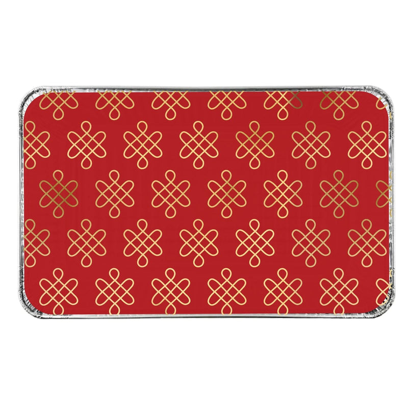 Lunar New Year Small Foil Pans and Lids, 6-pk D5