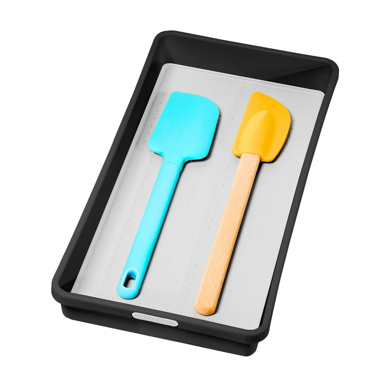 Madesmart Kitchen Utensil Drawer Organizer Tray/Holder, Grey U4