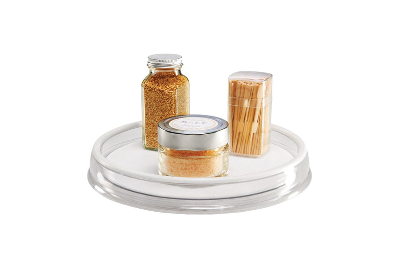 Madesmart Lazy Susan Turntable Organizer For Kitchen Cupboard/Cabinet, White, 10-in L2