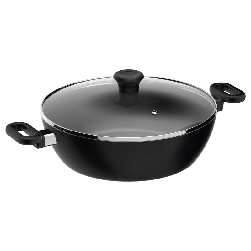 Maharaja 5.6qt Non-Stick Karahi with lid 30cm 12in S3