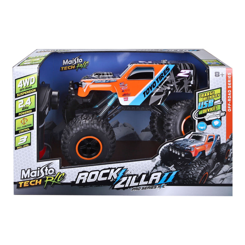 Maisto Tech Remote Controlled Indoor/Outdoor Rockzilla Truck Vehicle Toy, Ages 8+ I4