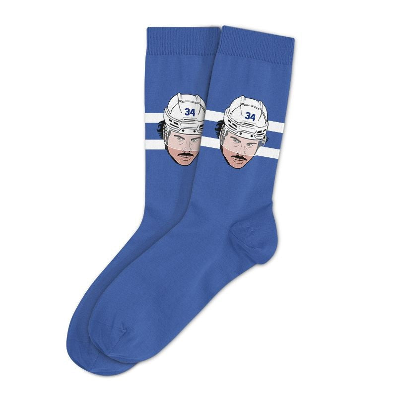 Major League Socks NHL Toronto Maple Leafs Auston Matthews "Sockey" Crew Socks, Adult, One Size Z5
