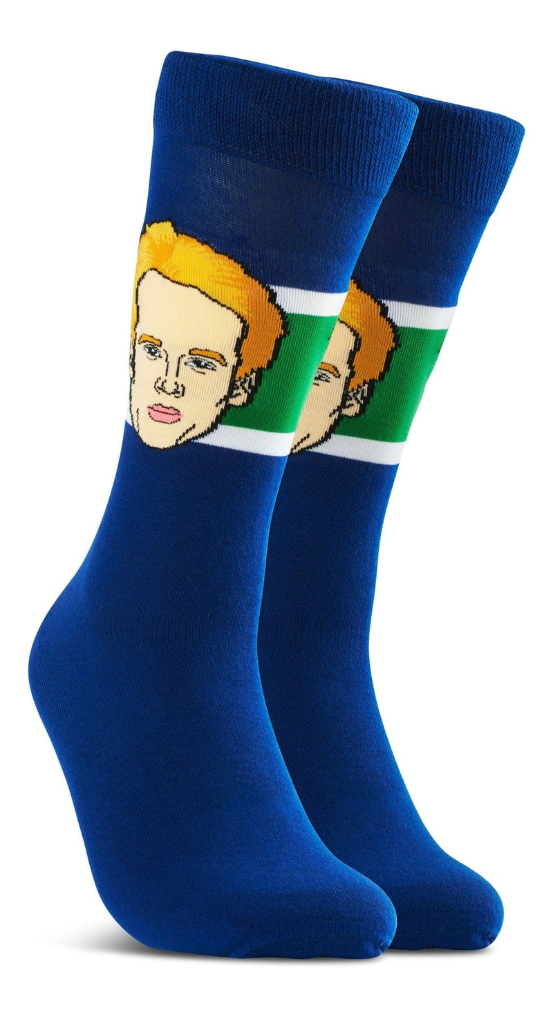 Major League Socks NHL Vancouver Canucks Elias Pettersson "Sockey" Crew Socks, Adult, One Size S9