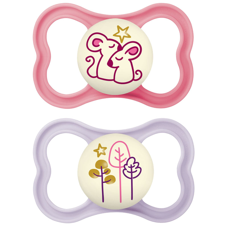 MAM Glow in the Dark Night Pacifier, 6-16 Months, 2-pk L3
