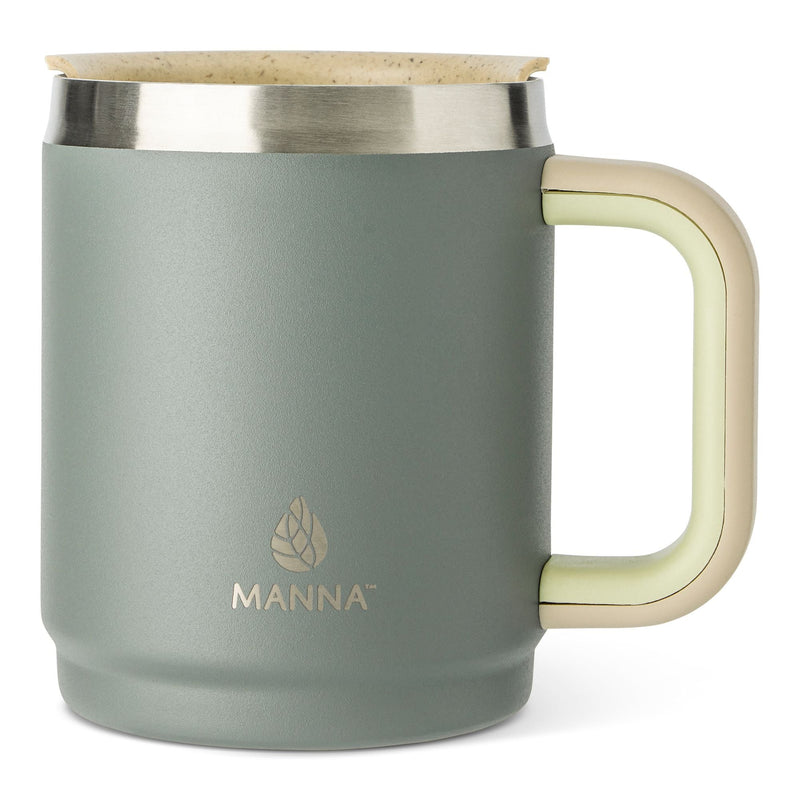 Manna Boulder Eco Stainless Steel Insulated Mug, 14-oz, Midnight, with Handle V5