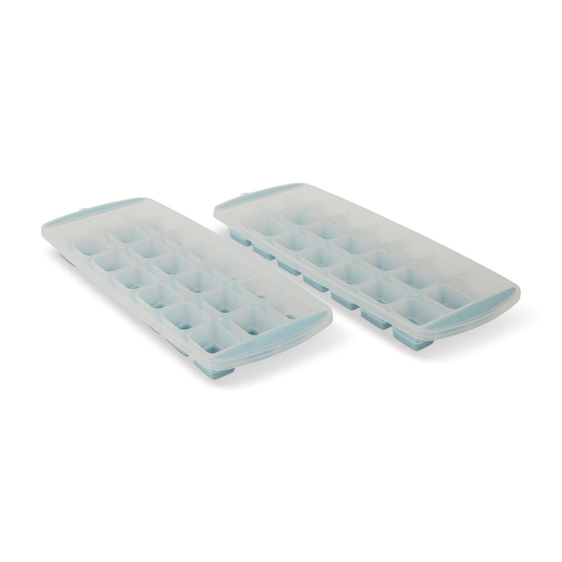 Manna Easy Release Pop-Out Square Ice Cube Trays, Blue, 2-pk, Dishwasher Safe Y5