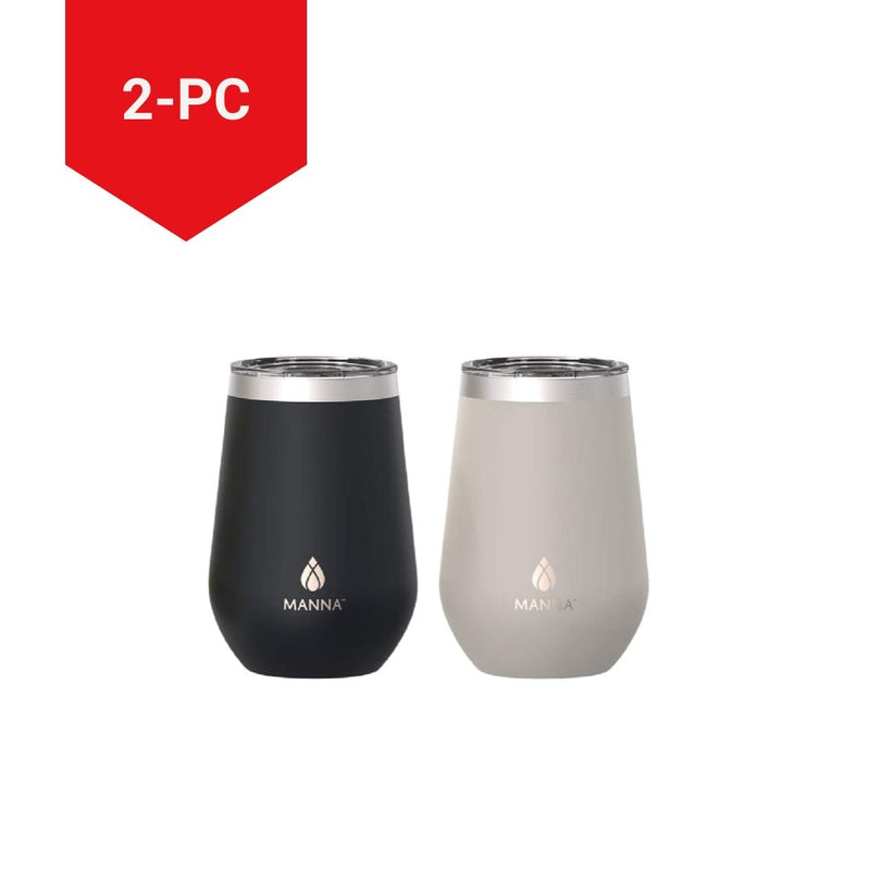 Manna Insulated Stainless Steel Tumbler, 12-oz, 2-pk, with Lid K5