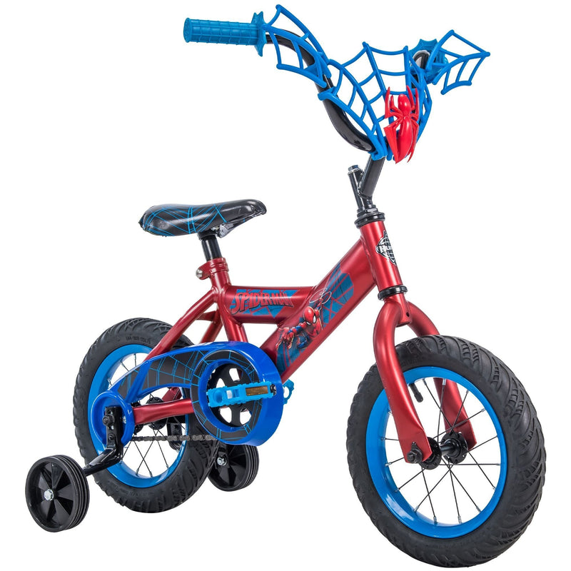 Marvel Spider-Man Kids' Bike 12-in Wheel, Red/Blue J4