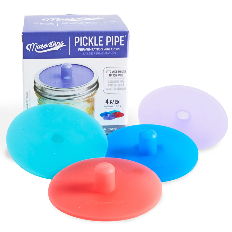 Masontops Pickle Pipes Silicone Fermentation Airlocks for Mason Jars Y9