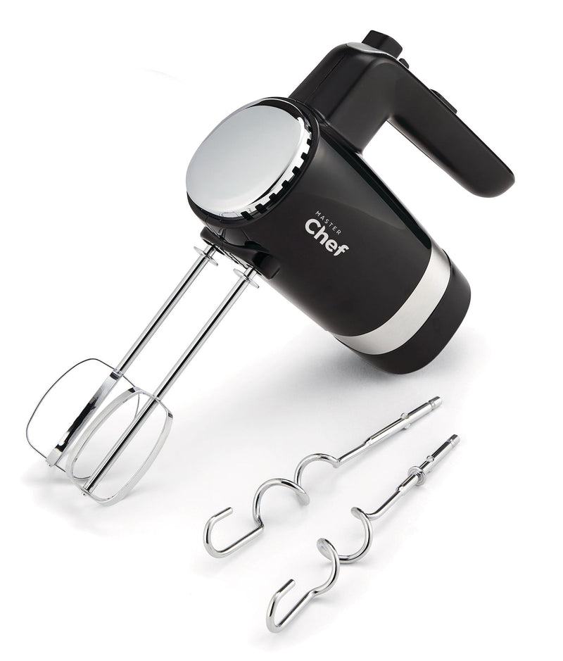 MASTER Chef 300W 5-Speed Electric Hand Mixer with Storage Base, Black M6